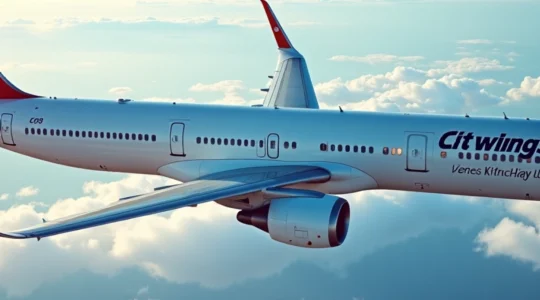 Fliege mit einem Inlandsflug